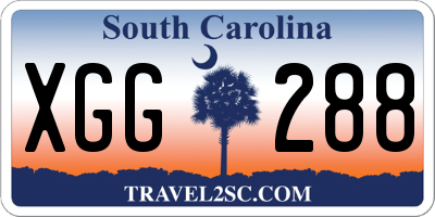 SC license plate XGG288