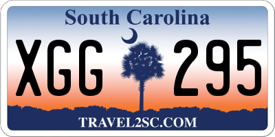 SC license plate XGG295