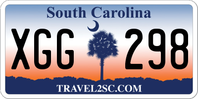 SC license plate XGG298