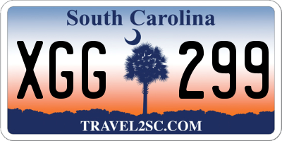 SC license plate XGG299