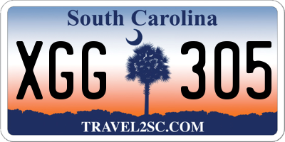SC license plate XGG305