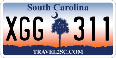 SC license plate XGG311