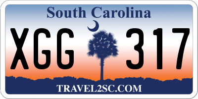 SC license plate XGG317