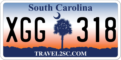 SC license plate XGG318