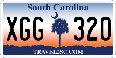 SC license plate XGG320