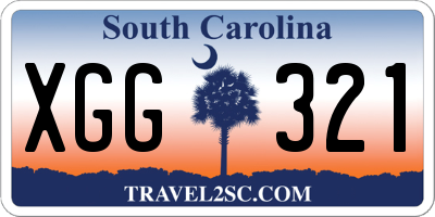 SC license plate XGG321