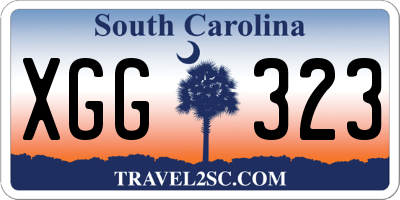 SC license plate XGG323