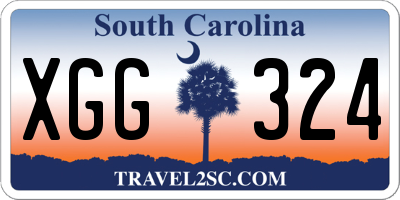SC license plate XGG324