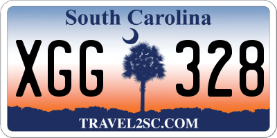 SC license plate XGG328