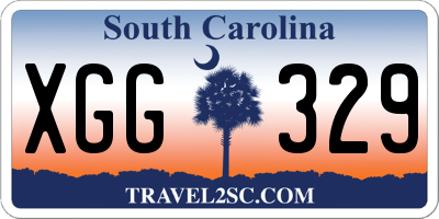 SC license plate XGG329