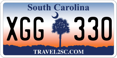 SC license plate XGG330