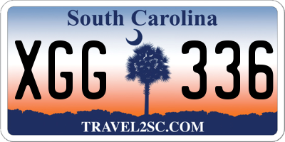 SC license plate XGG336