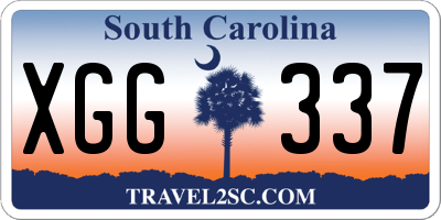 SC license plate XGG337
