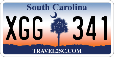 SC license plate XGG341