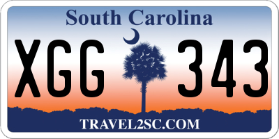 SC license plate XGG343