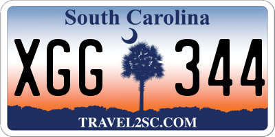 SC license plate XGG344