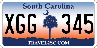SC license plate XGG345