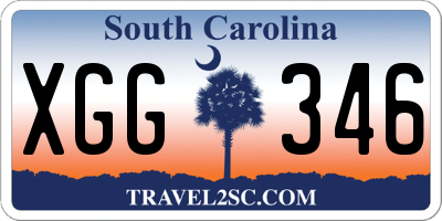 SC license plate XGG346