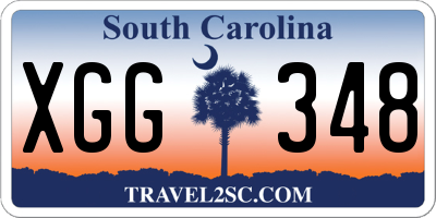 SC license plate XGG348