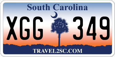 SC license plate XGG349