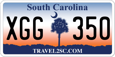 SC license plate XGG350