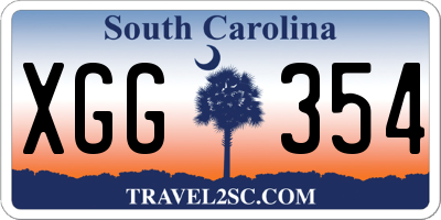 SC license plate XGG354