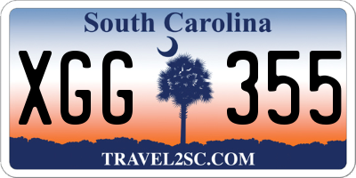 SC license plate XGG355