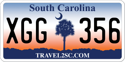 SC license plate XGG356