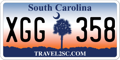 SC license plate XGG358
