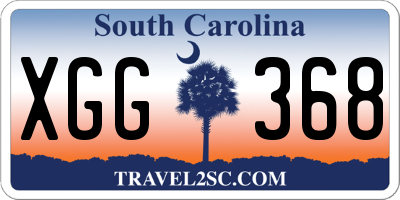 SC license plate XGG368