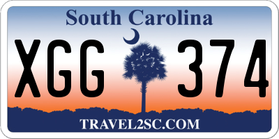 SC license plate XGG374