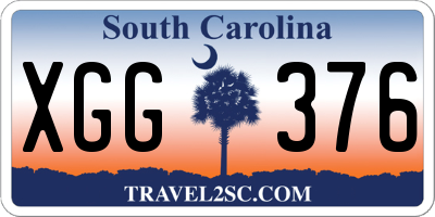 SC license plate XGG376