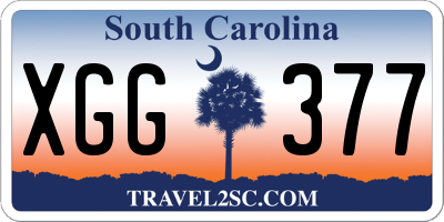 SC license plate XGG377