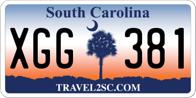 SC license plate XGG381