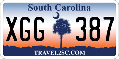SC license plate XGG387