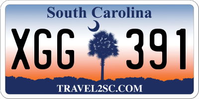 SC license plate XGG391