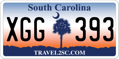 SC license plate XGG393