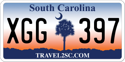 SC license plate XGG397