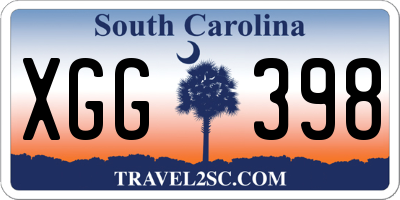SC license plate XGG398