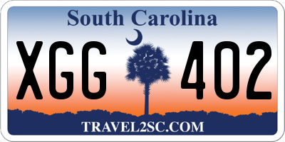 SC license plate XGG402
