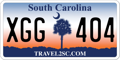 SC license plate XGG404