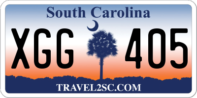 SC license plate XGG405