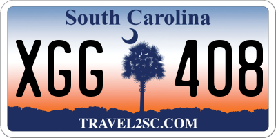 SC license plate XGG408