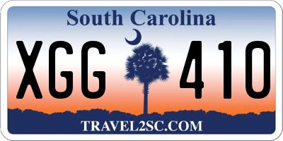 SC license plate XGG410