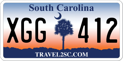 SC license plate XGG412