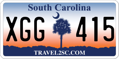 SC license plate XGG415