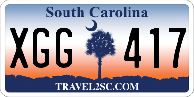 SC license plate XGG417