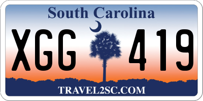 SC license plate XGG419