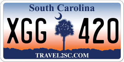 SC license plate XGG420