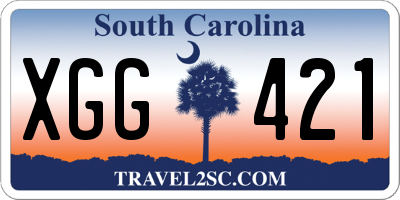 SC license plate XGG421